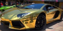 Золотой Lamborghini Aventador LP700-4 «AU79»